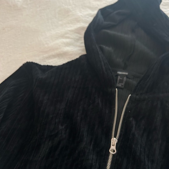 Forever 21 Velour Hoodie - Picture 2 of 2